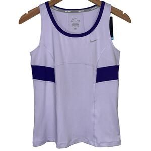 NWT Nike Girls Tennis Dri-Fit Lavender Purple Athletic Tank Top Size XL